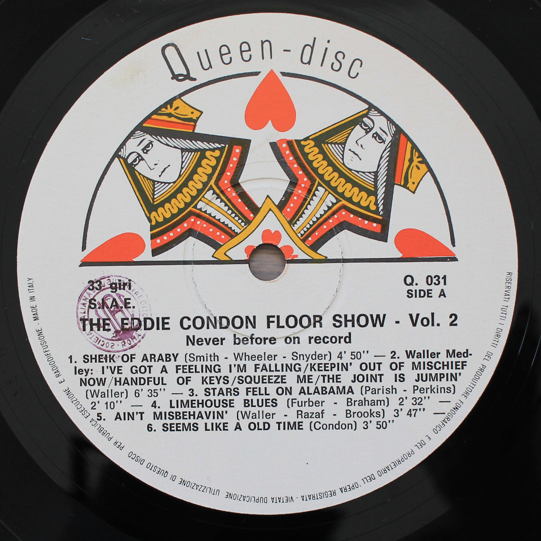Eddie Condon – The Eddie Condon Floor Show Vol.2 İmzalı Plak Japan Vinyl