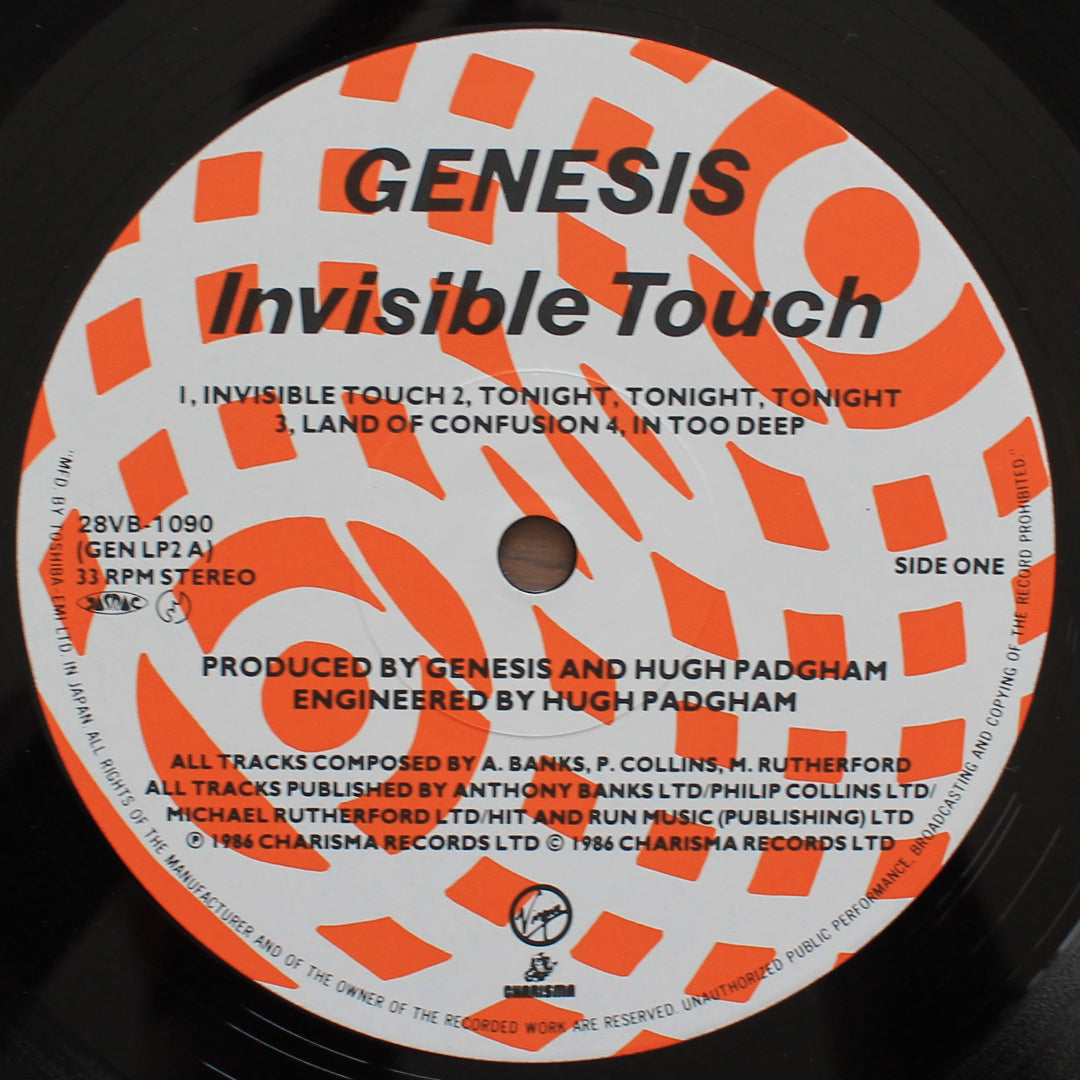 Genesis - Invisible Touch Japan Vinyl