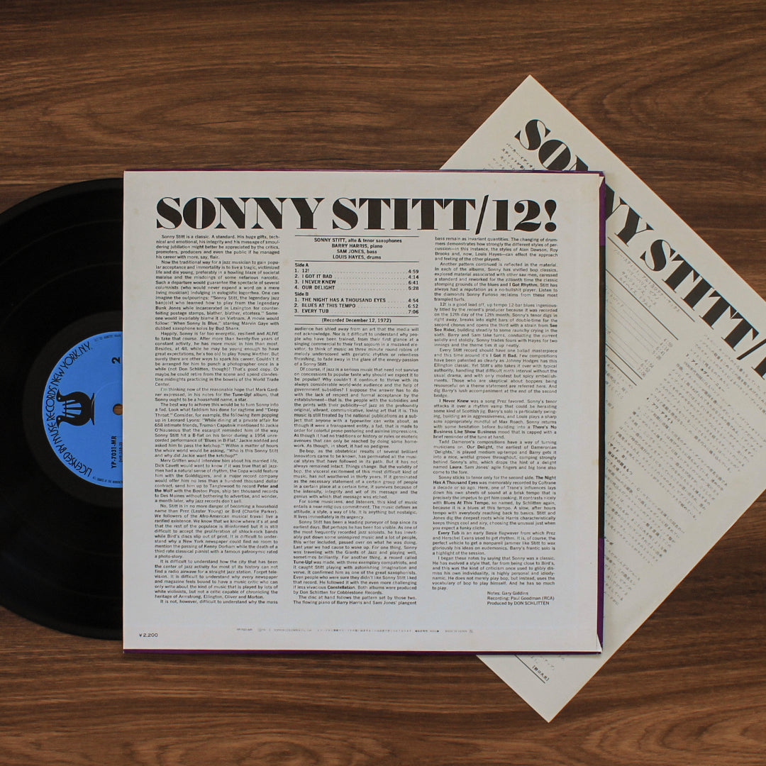 Sonny Stitt - 12! Japan Vinyl