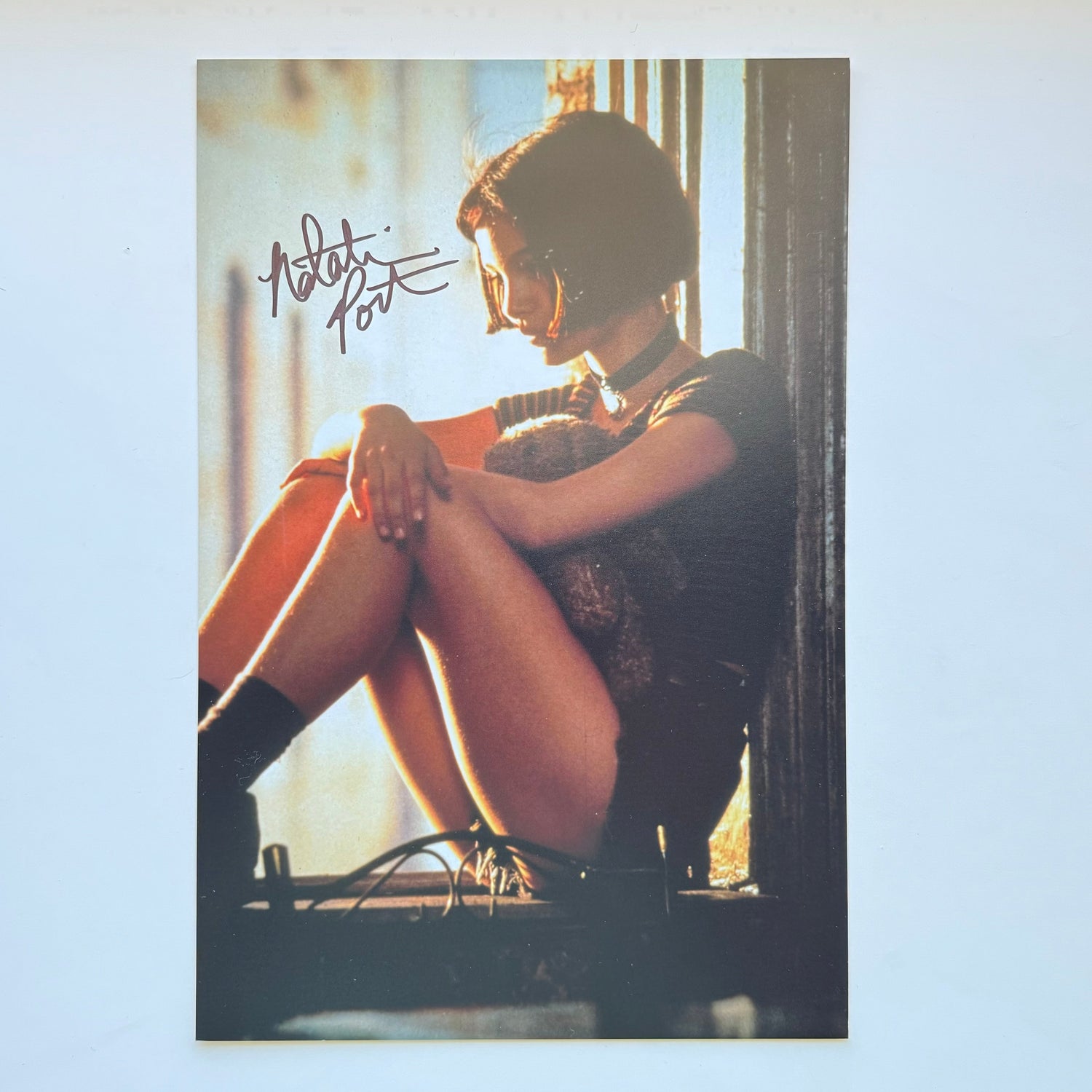 Natalie Portman Leon 20x30 cm Boyutunda El İmzalı Fotoğraf (Ömür Boyu COA) Japan Vinyl