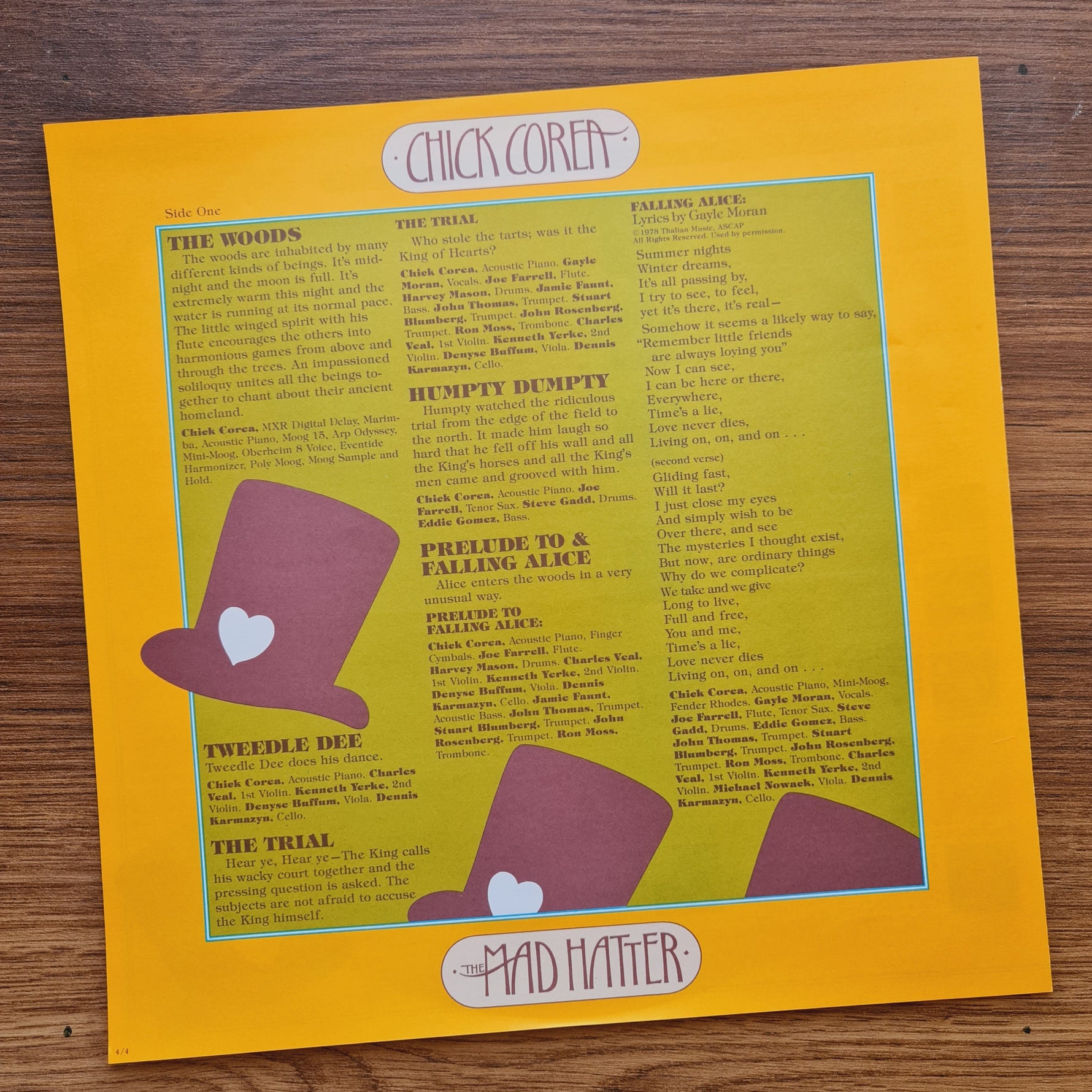 Chick Corea – The Mad Hatter 33'lük LP PLAK Japan Vinyl