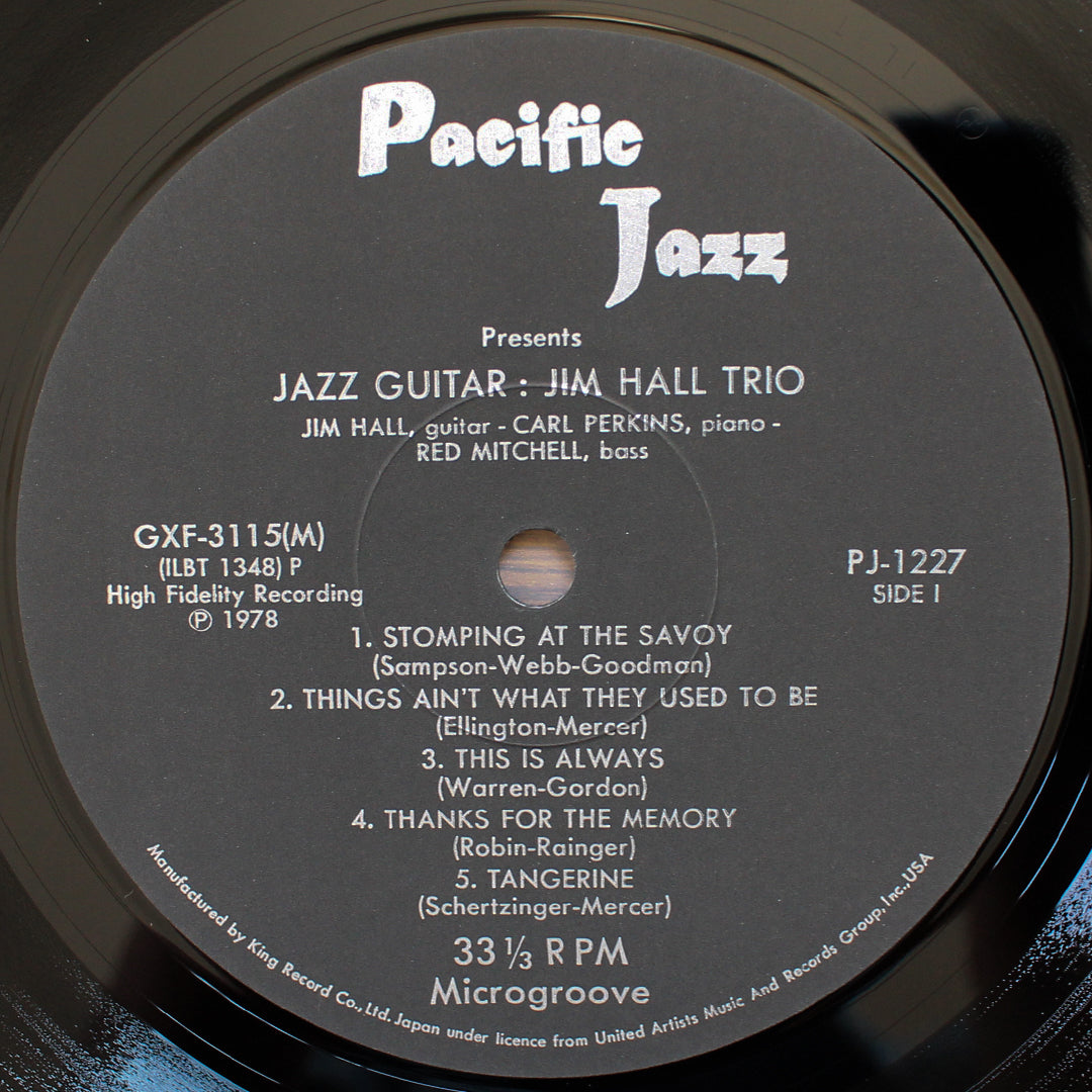 Jim Hall Trio - Jazz Guitar Japan Vinyl