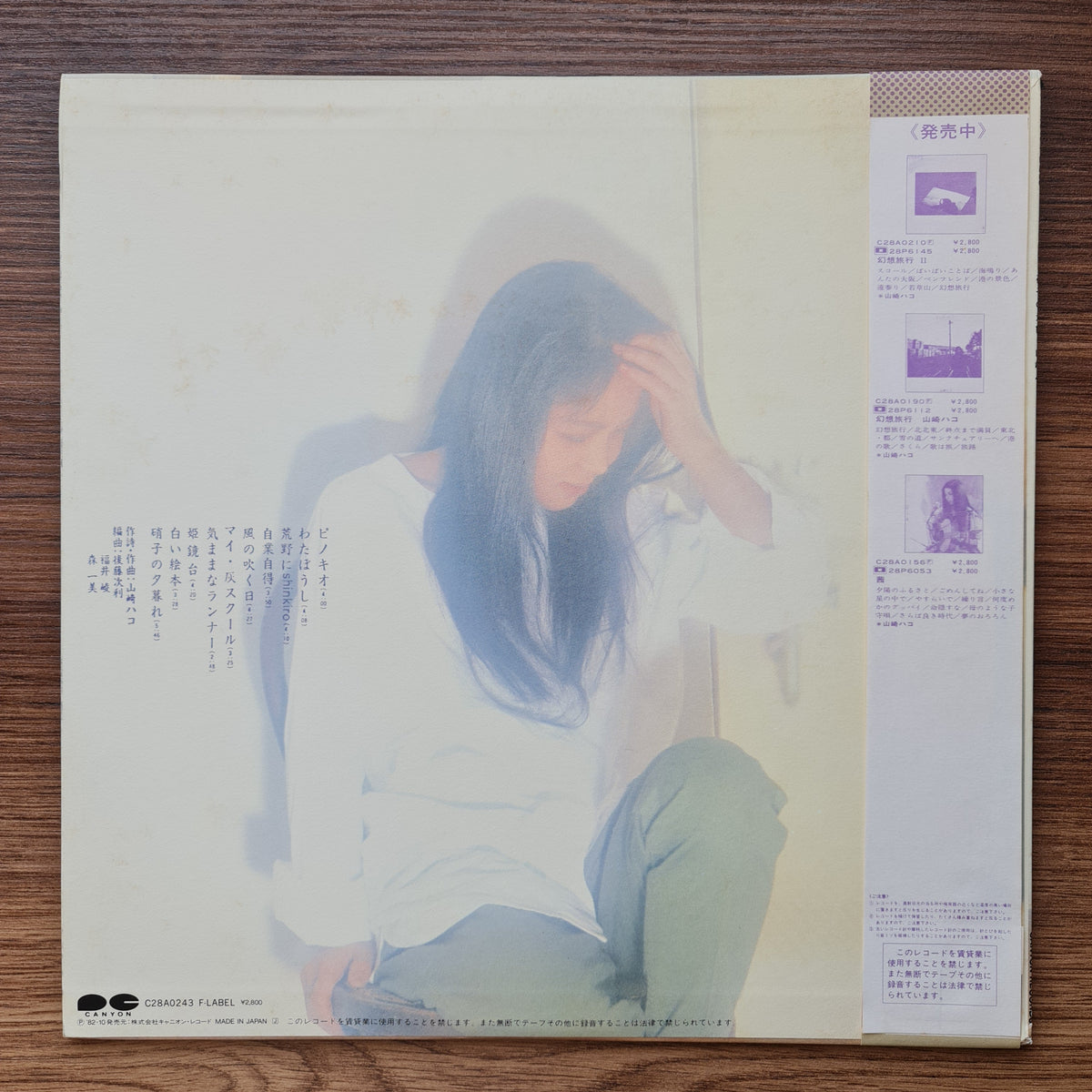 Hako Yamasaki - Garasu No Keshiki 33'lük LP PLAK Japan Vinyl