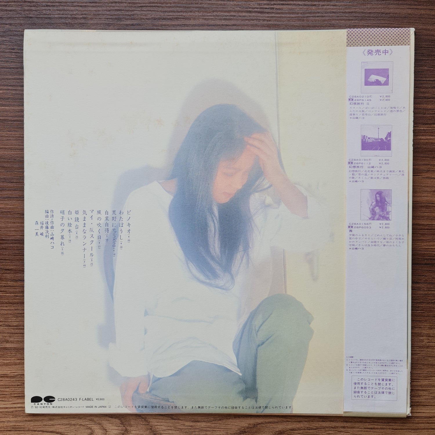 Hako Yamasaki - Garasu No Keshiki 33'lük LP PLAK Japan Vinyl