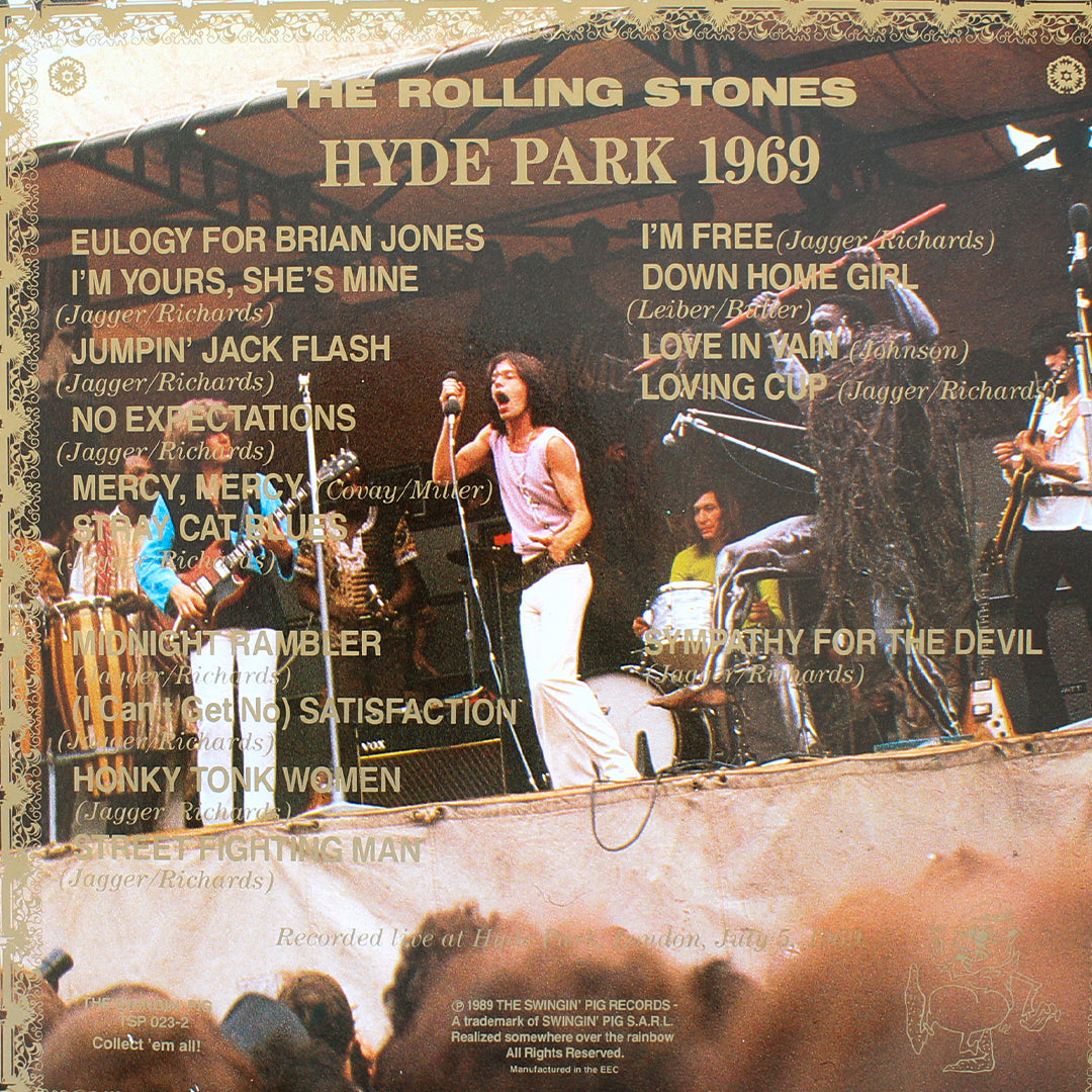 Rolling Stones - Hyde Park 1969 33'lük LP PLAK Japan Vinyl