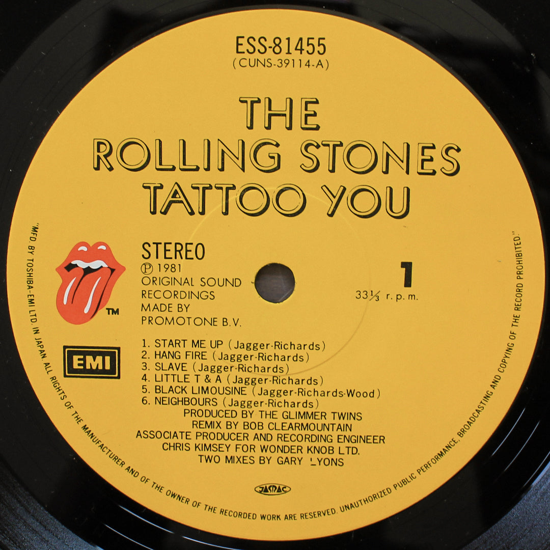 The Rolling Stones - Tattoo You Japan Vinyl