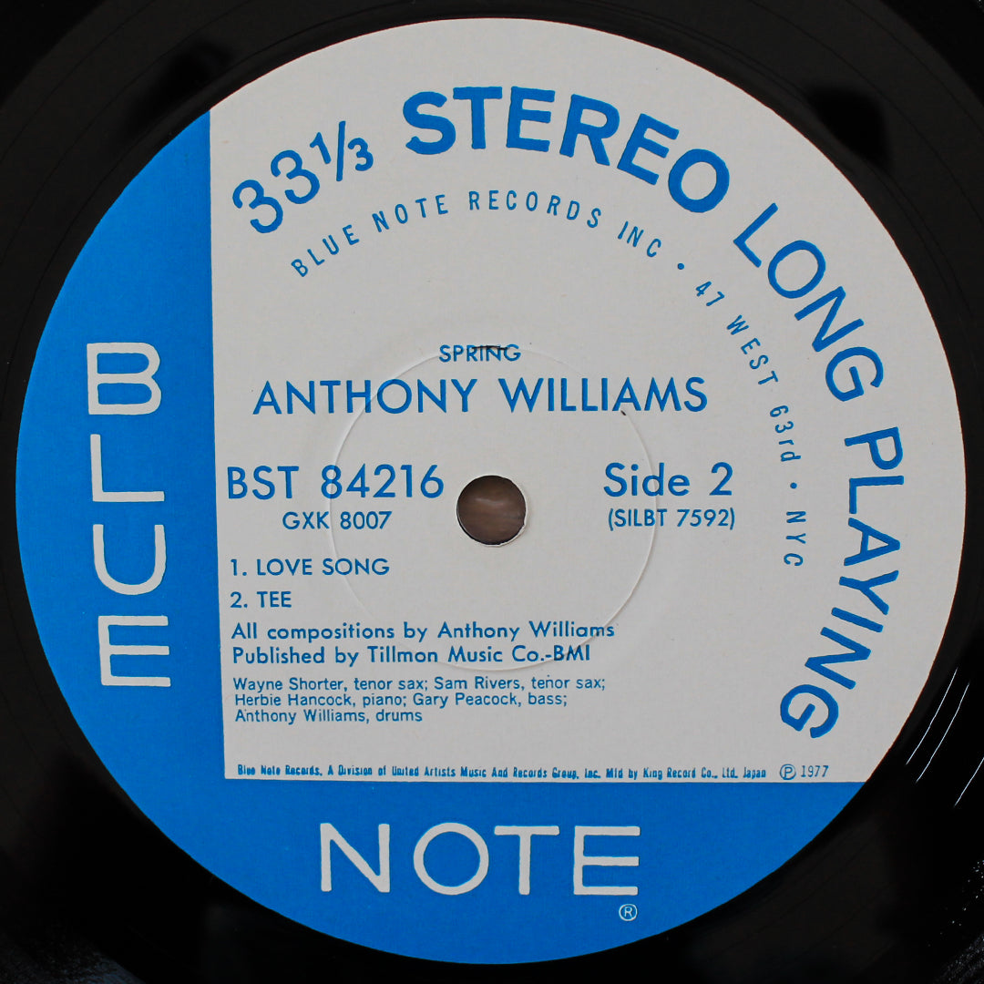 Anthony Williams - Spring 33'lük LP PLAK Japan Vinyl