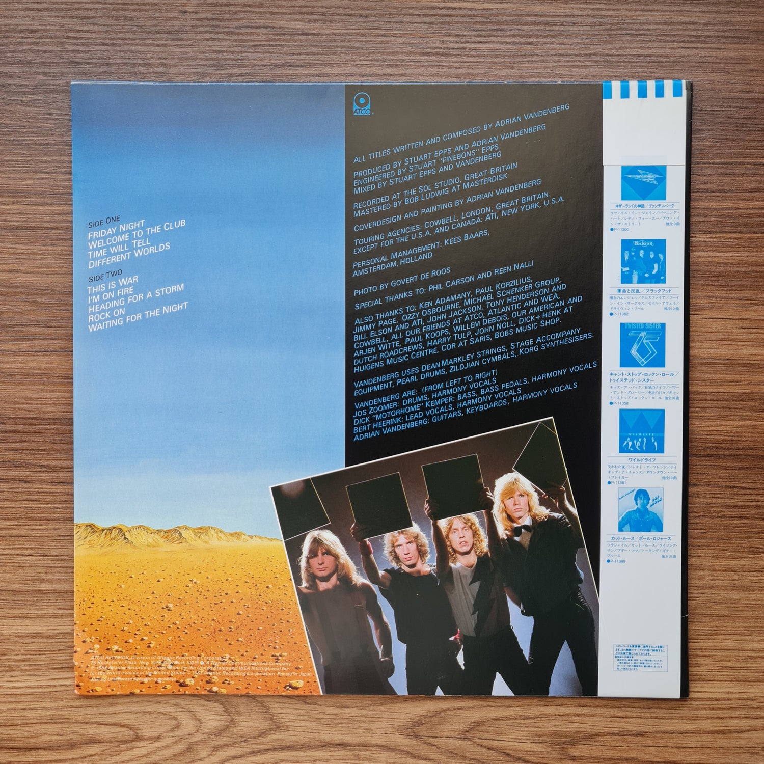 Vandenberg – Heading For A Storm 33'lük LP PLAK Japan Vinyl