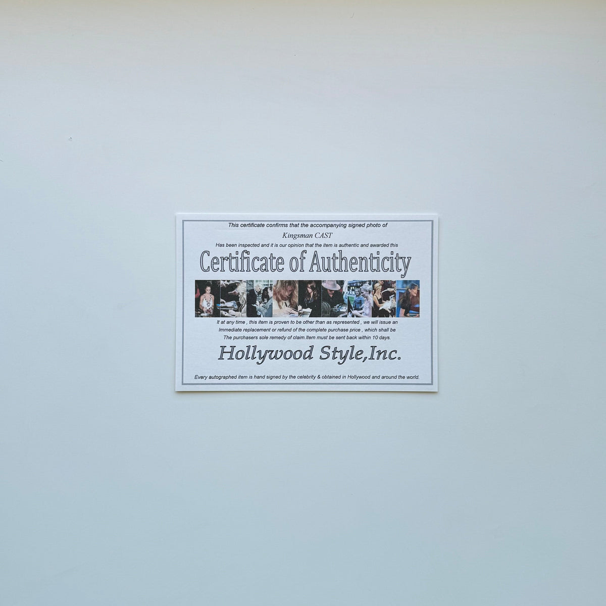 Kingsman 21x26 cm Boyutunda El İmzalı Fotoğraf (Ömür Boyu COA) Japan Vinyl