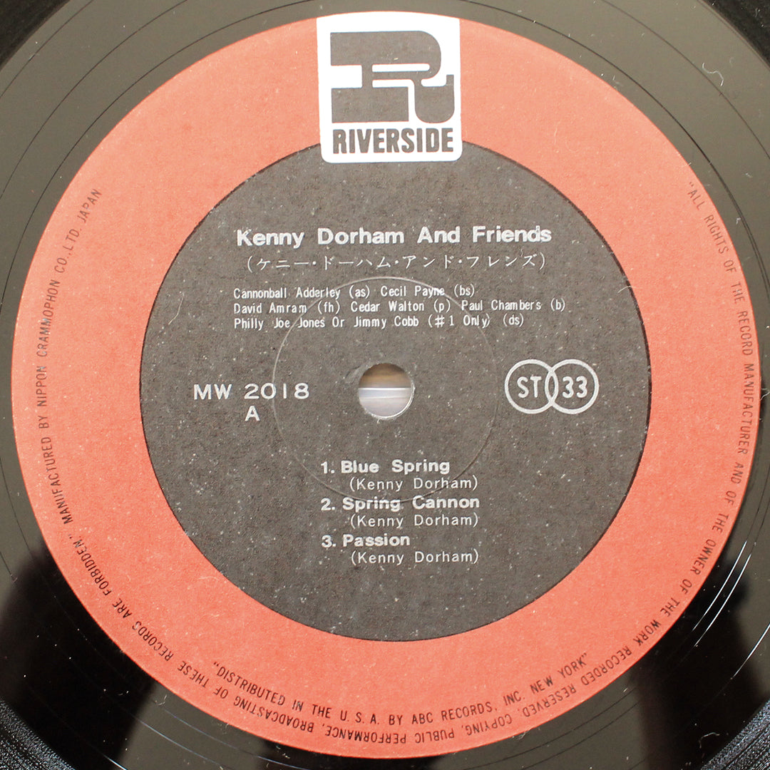 Kenny Dorham With Cannonball Adderley & Sonny Rollins - Kenny Dorham And Friends 33'lük LP PLAK Japan Vinyl