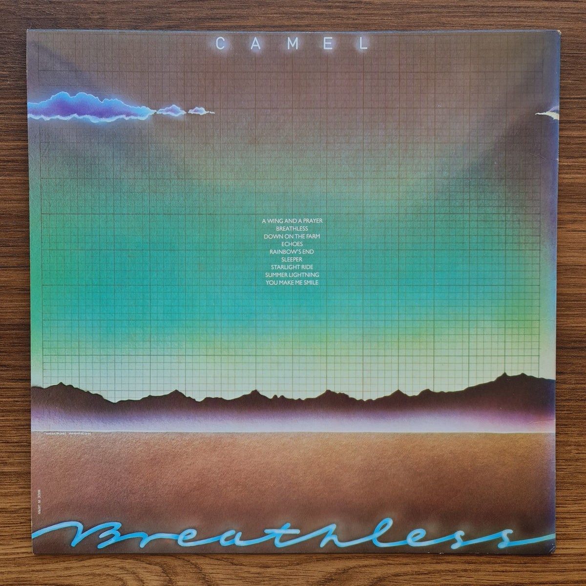 Camel – Breathless 33'lük LP PLAK Japan Vinyl