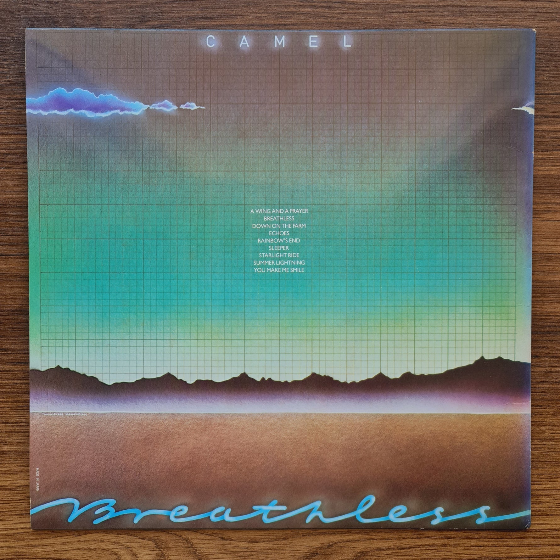 Camel – Breathless 33'lük LP PLAK Japan Vinyl