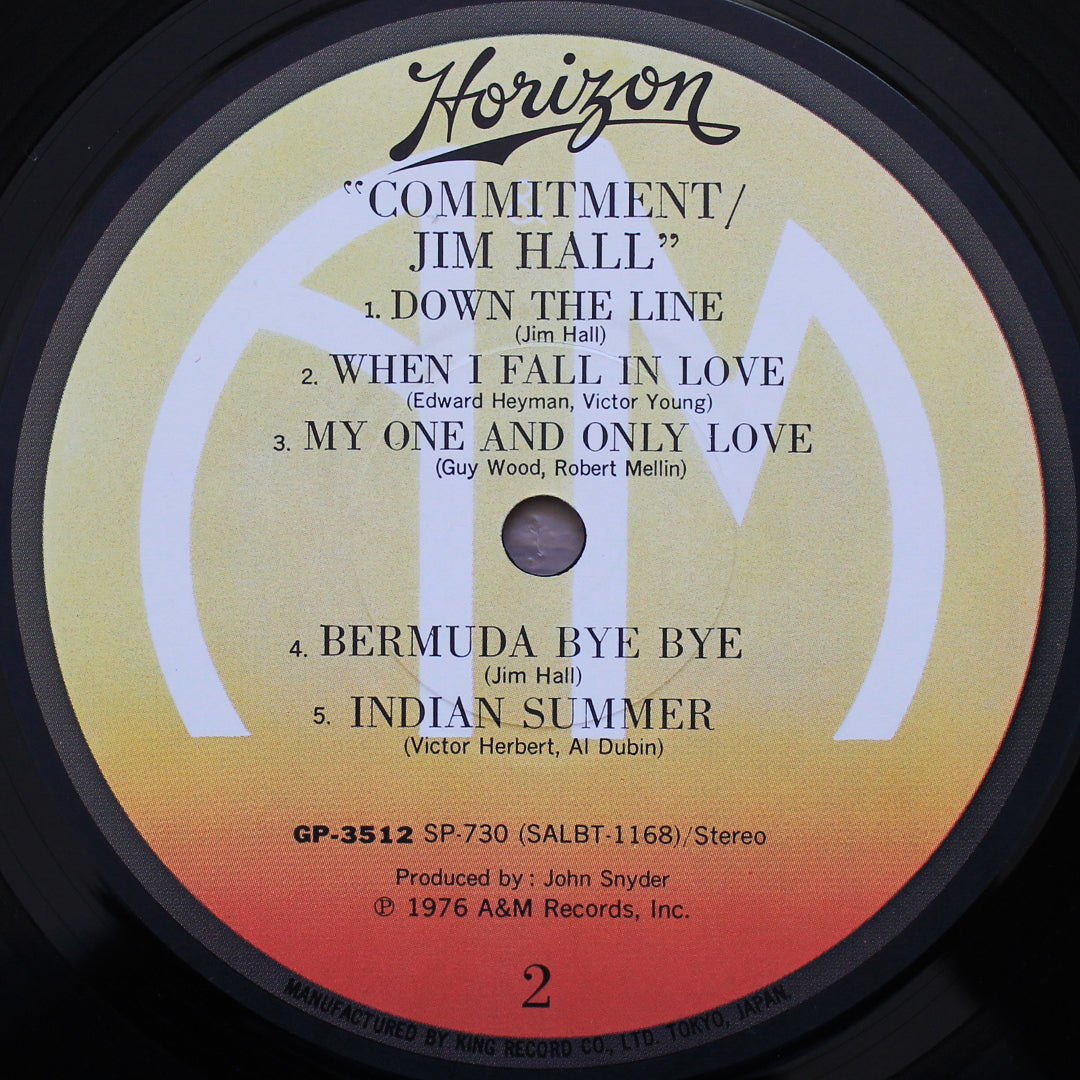 Jim Hall - Commitment Imzali Plak Japan Vinyl
