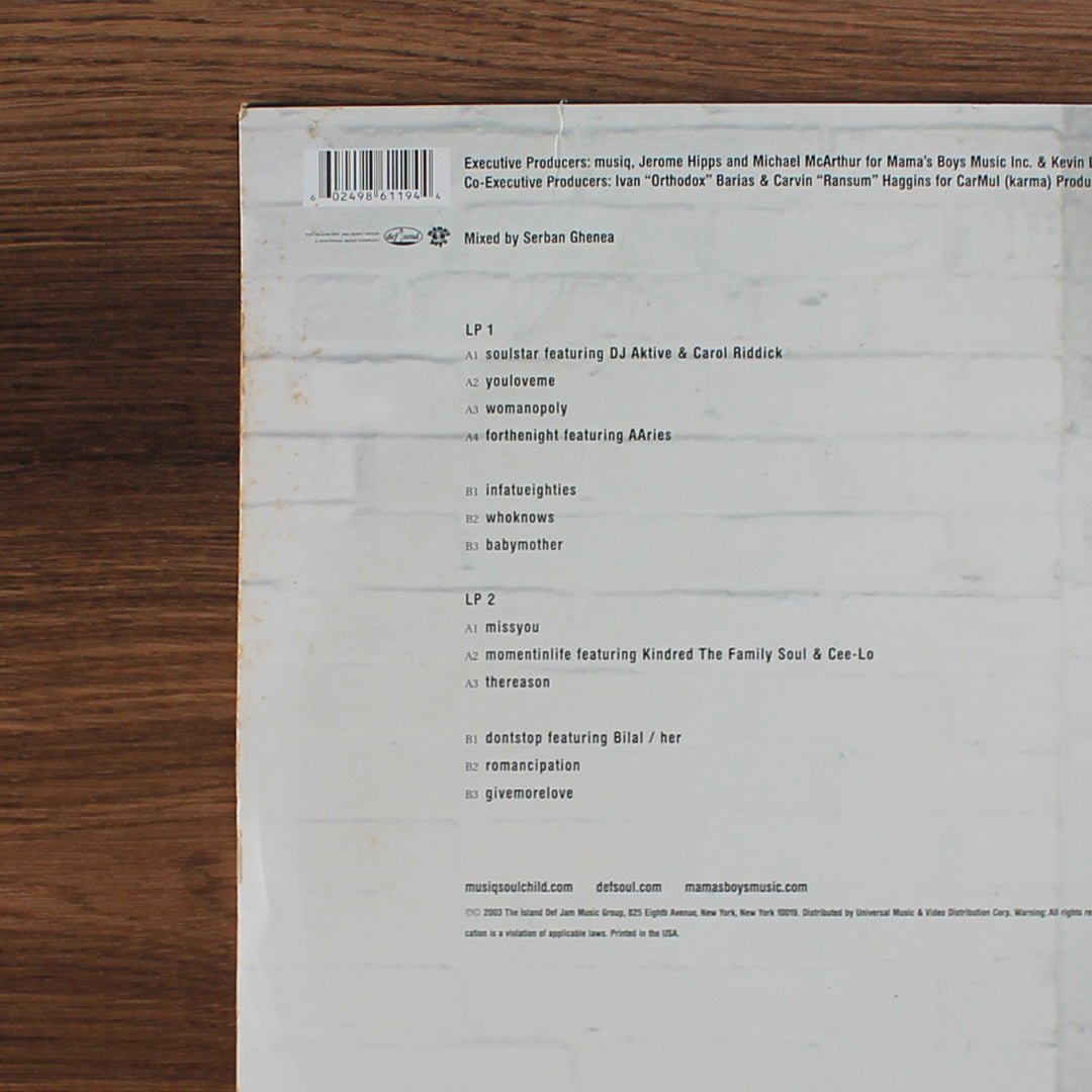 Musiq - Soulstar 33'lük LP PLAK Japan Vinyl