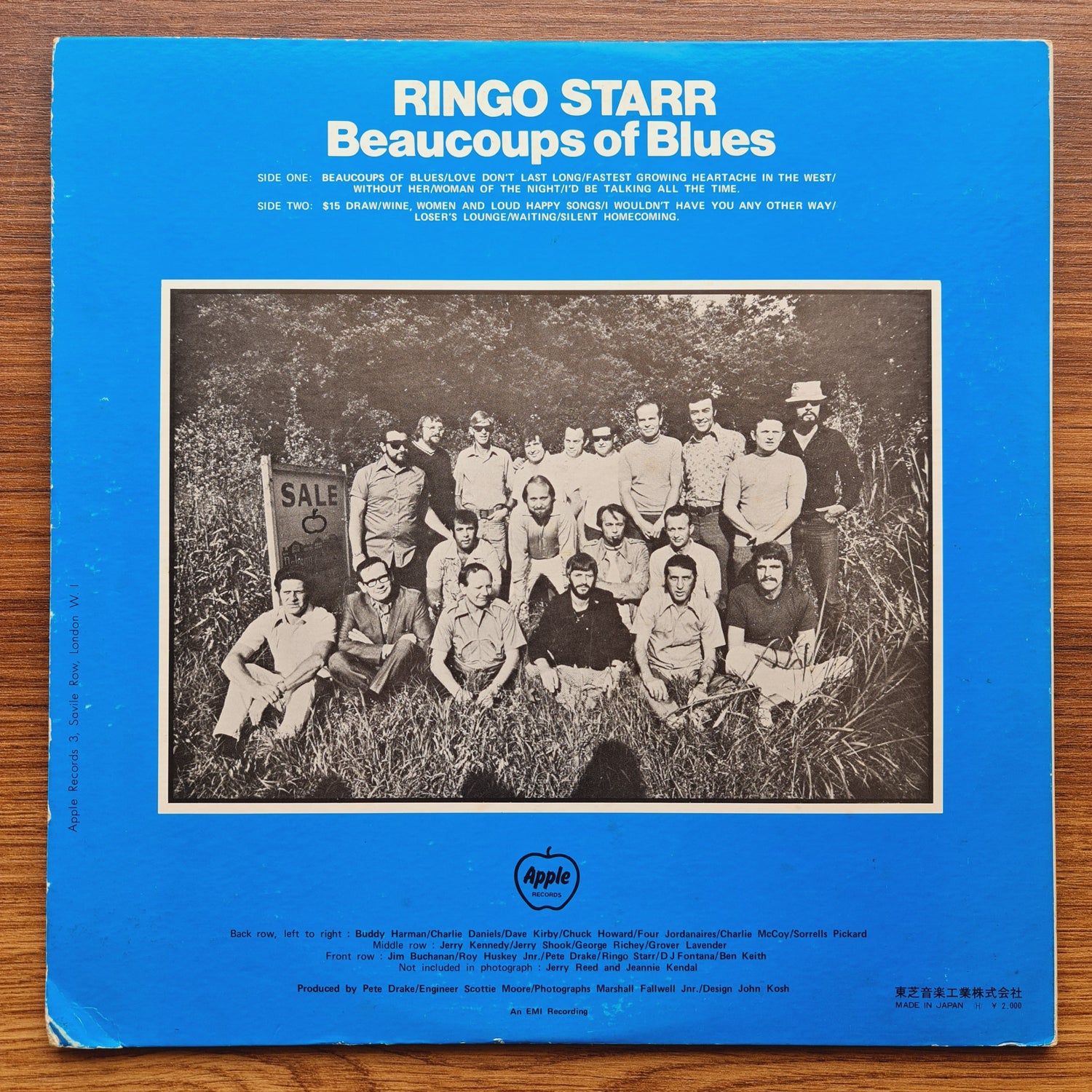 Ringo Starr – Beaucoups Of Blues 33'lük LP PLAK Japan Vinyl