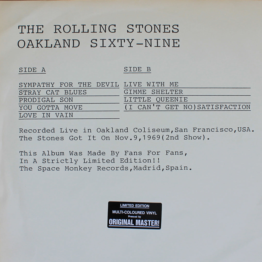 Rolling Stones - Nineteen Sixty Nine 33'lük LP PLAK Japan Vinyl