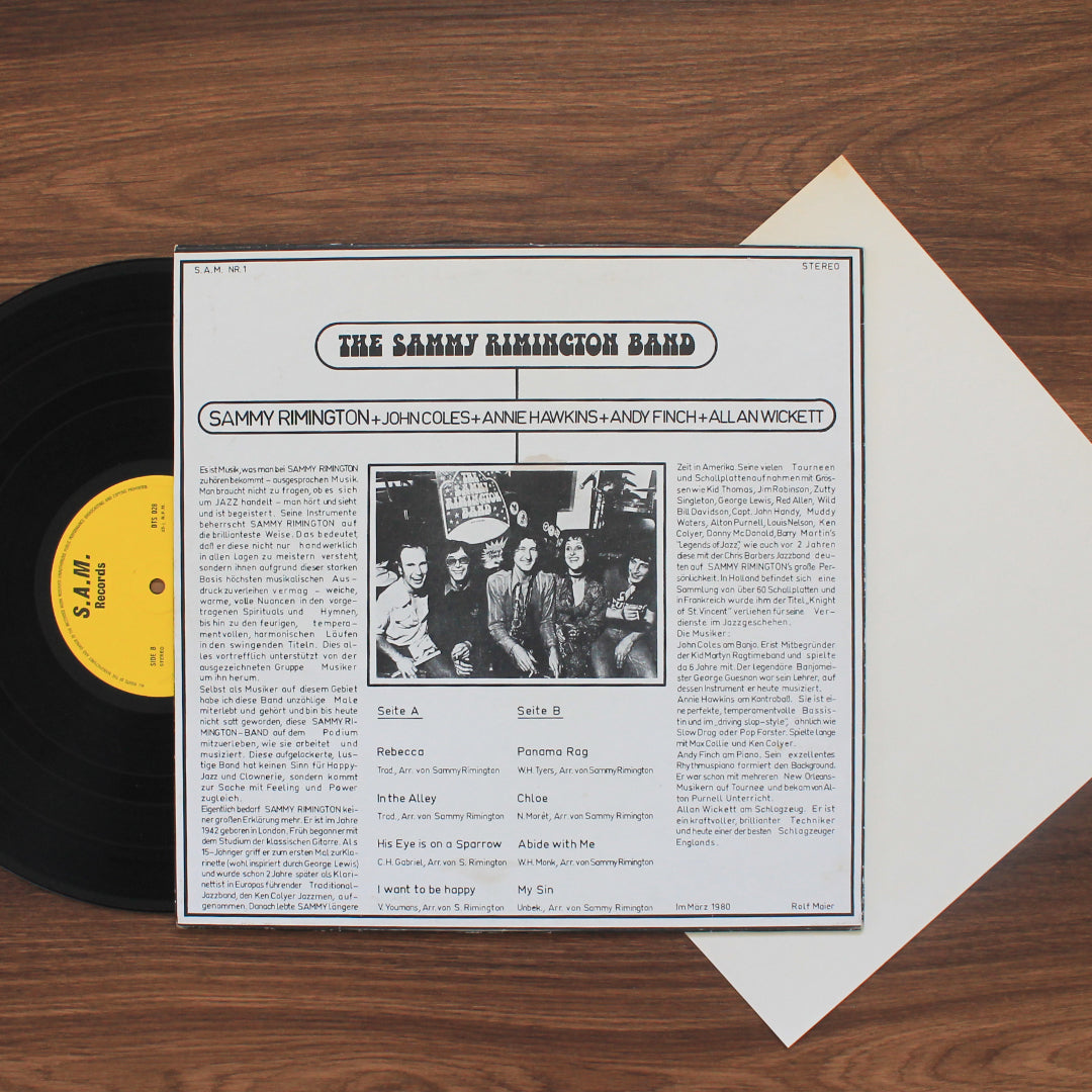 Sammy Rimington Band – Live - Session İmzalı Plak Japan Vinyl
