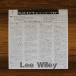 Lee Wiley - West Of The Moon 33'lük LP PLAK Japan Vinyl
