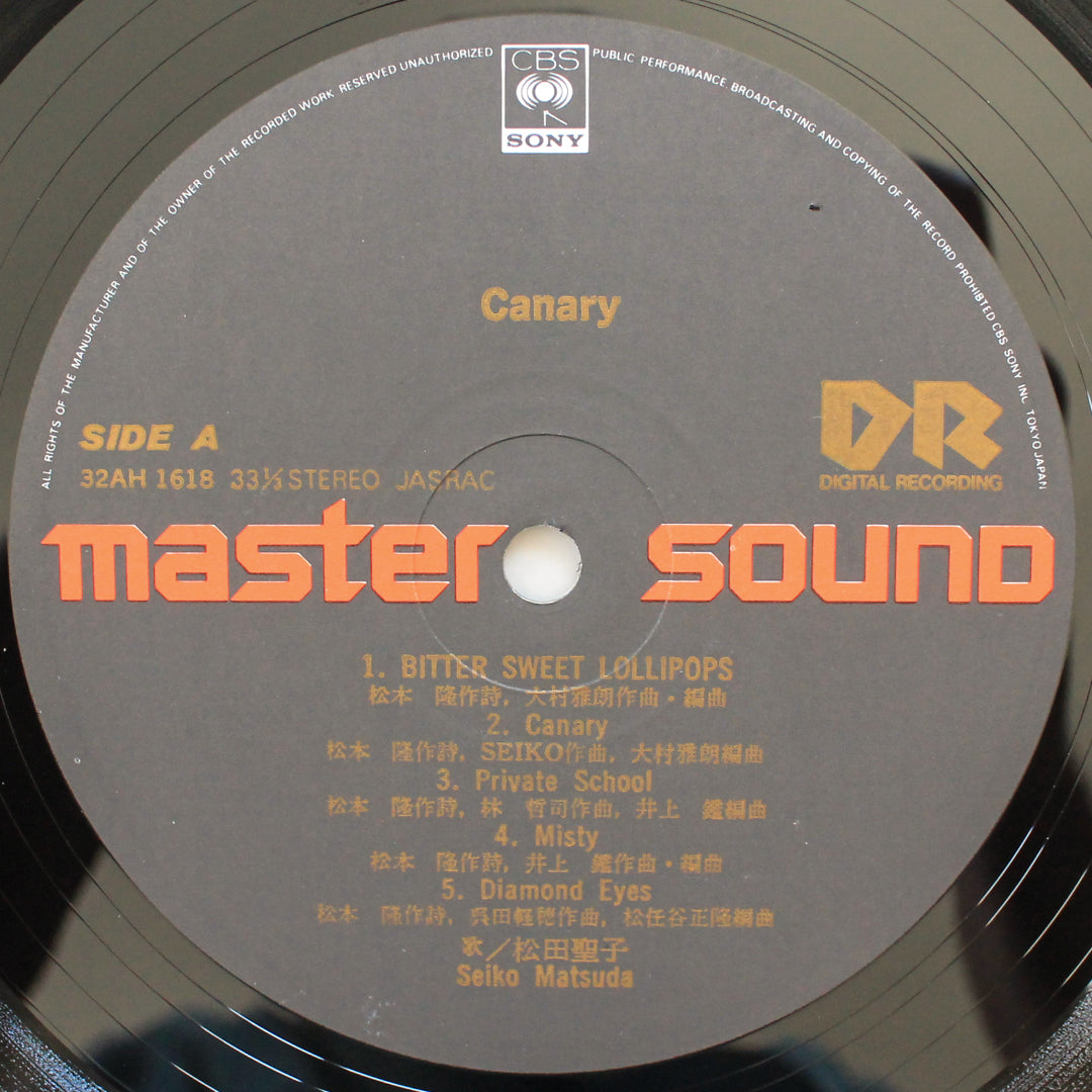 Seiko Matsuda - Canary 33'lük LP PLAK Japan Vinyl