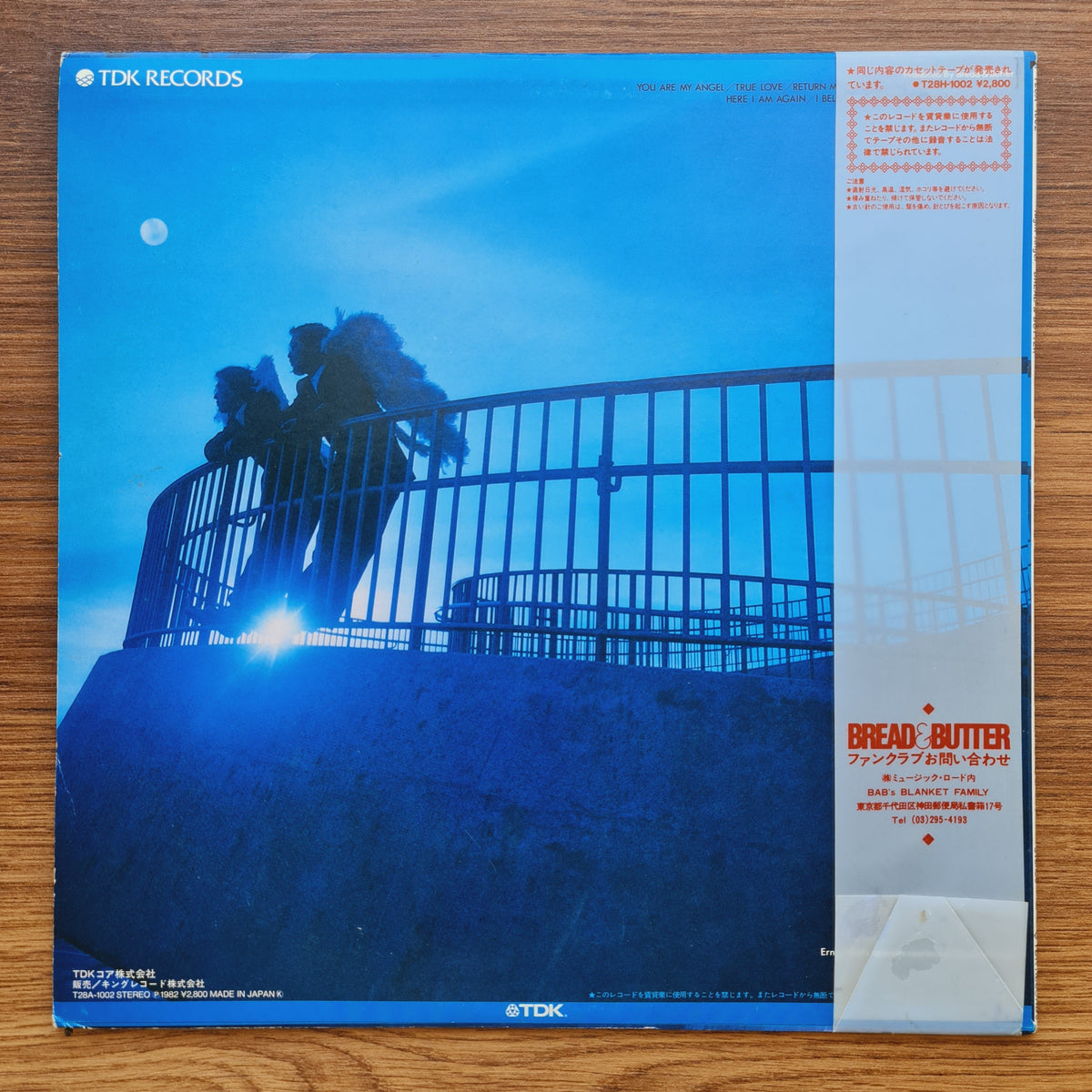 Bread & Butter – Night Angel 33'lük LP PLAK Japan Vinyl