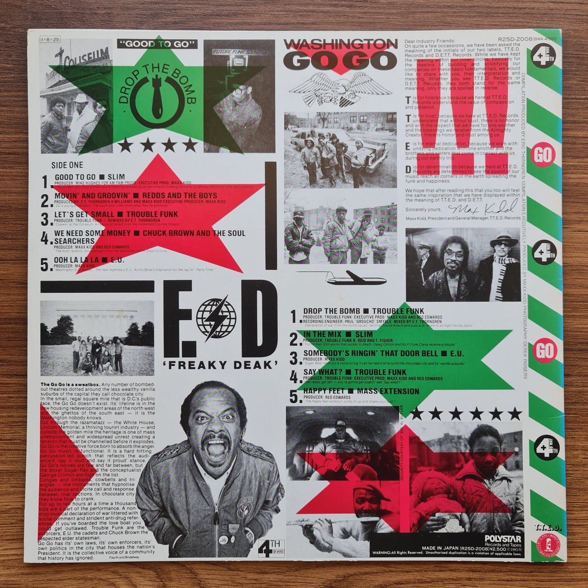Go Go Crankin' 33'lük LP PLAK Japan Vinyl