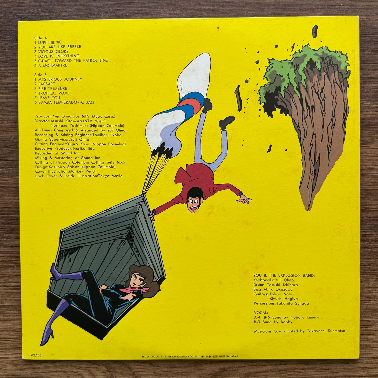 Lupin The 3rd Original Soundtrack Japan Vinyl