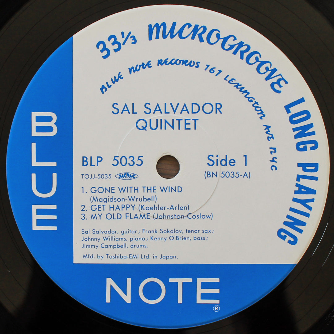 Sal Salvador Quintet - Sal Salvador Quintet (10'' Plak) Japan Vinyl