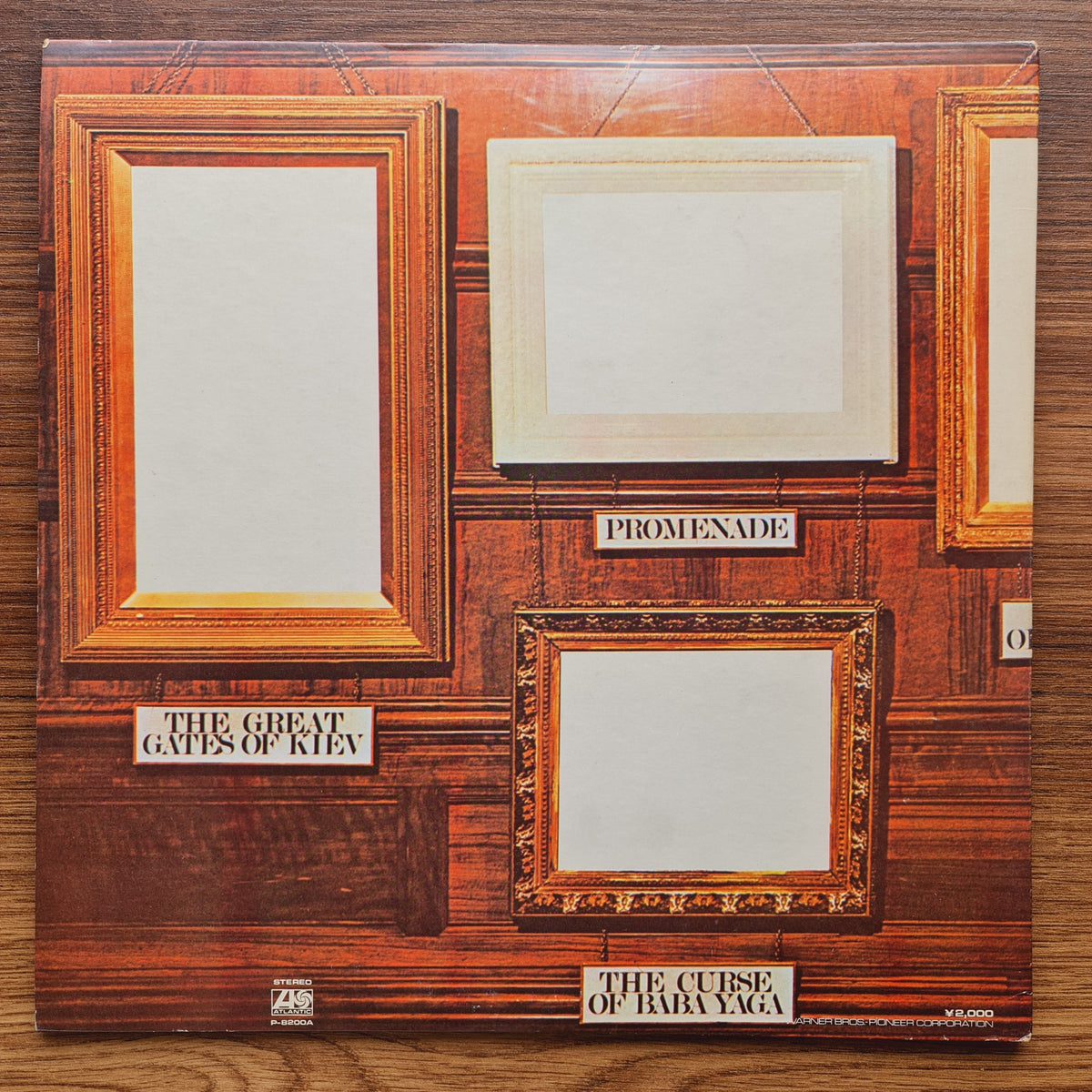 Emerson, Lake & Palmer – Pictures At An Exhibition 33'lük LP PLAK Japan Vinyl