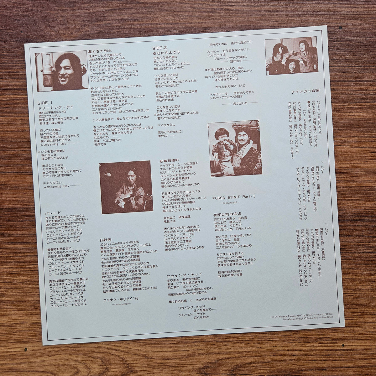 Niagara Triangle – Niagara Triangle Vol. 1 33'lük LP PLAK Japan Vinyl