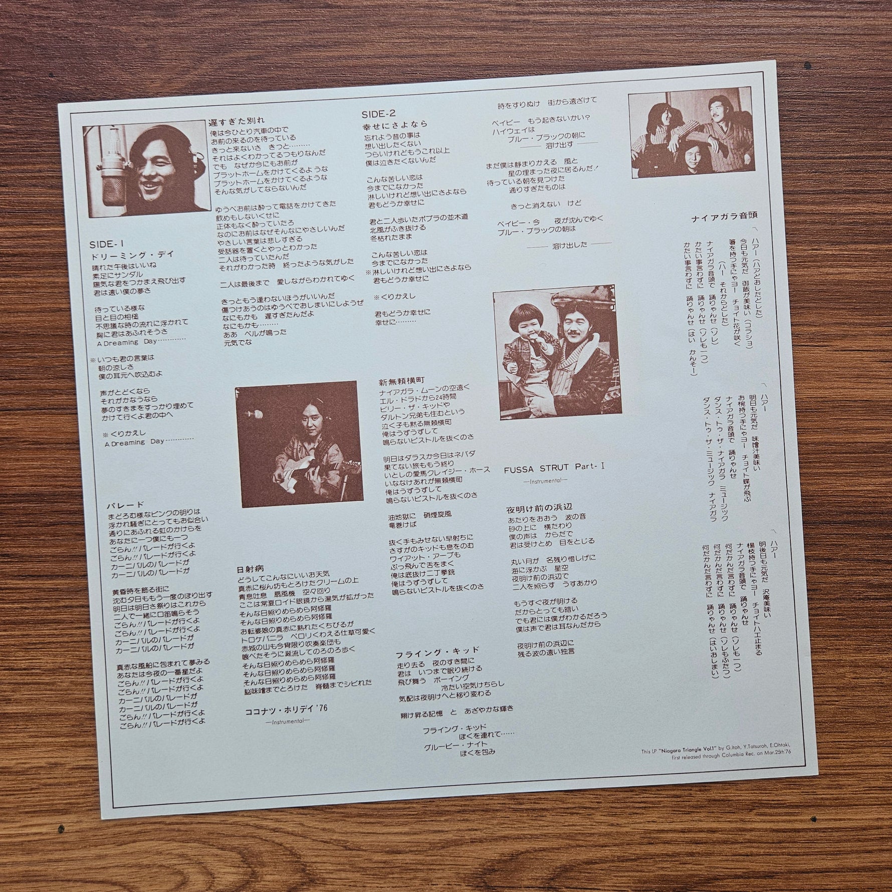 Niagara Triangle – Niagara Triangle Vol. 1 33'lük LP PLAK Japan Vinyl