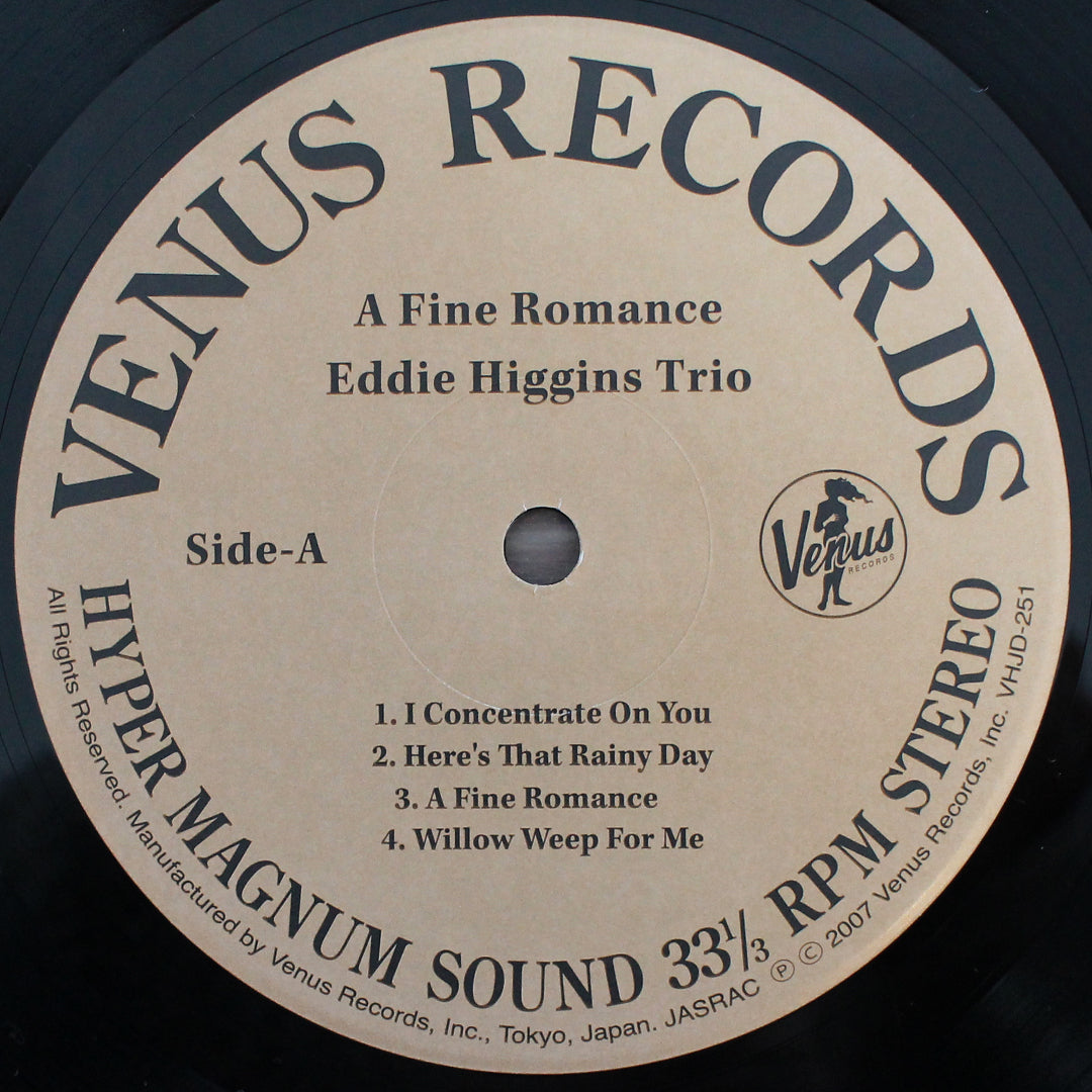 Eddie Higgins Trio - A Fine Romance 33'lük LP PLAK Japan Vinyl