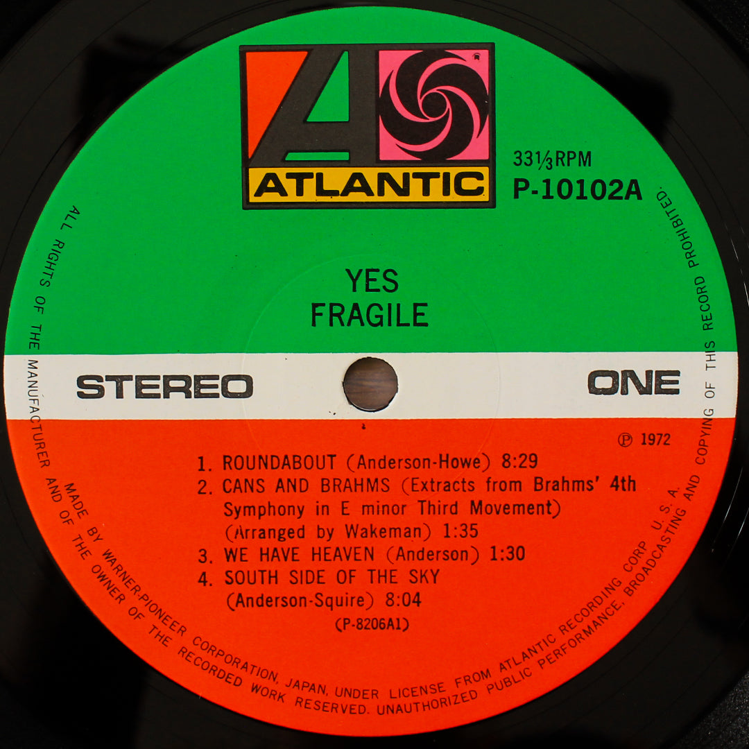 Yes - Fragile Japan Vinyl