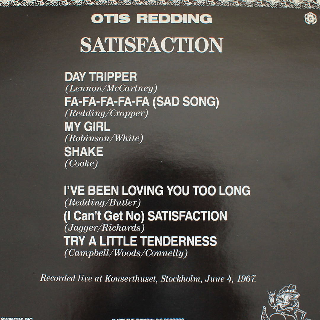 Otis Redding - Satisfaction 33'lük LP PLAK Japan Vinyl