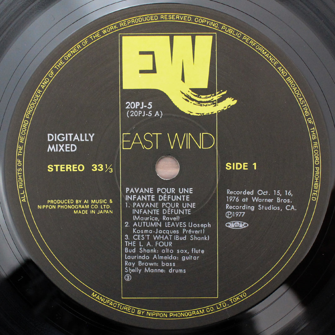 L.A.4 - Pavane Pour Une Infante Défunte  33'lük LP PLAK Japan Vinyl