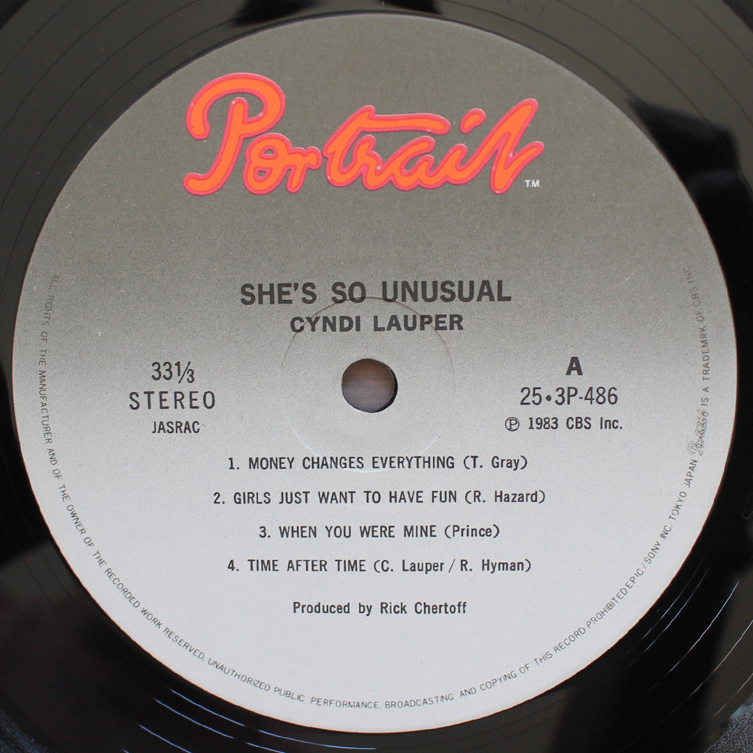 Cyndi Lauper - She's So Unusual 33'lük LP PLAK Japan Vinyl