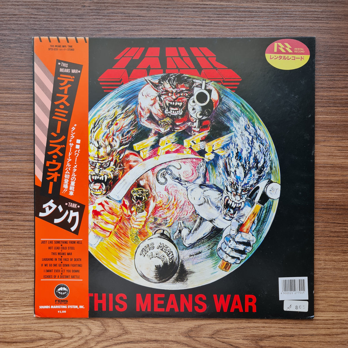 Tank – This Means War 33'lük LP PLAK Japan Vinyl