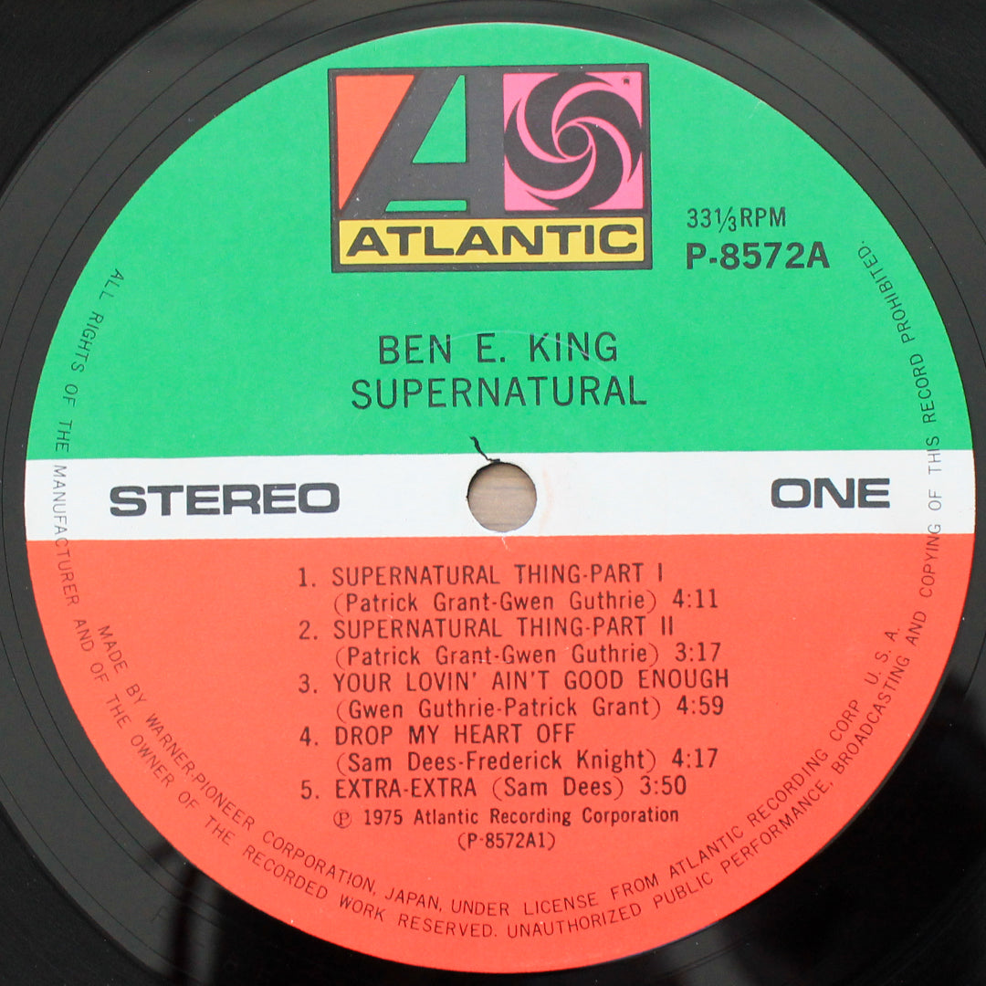 Ben E. King – Supernatural İmzalı Plak Japan Vinyl
