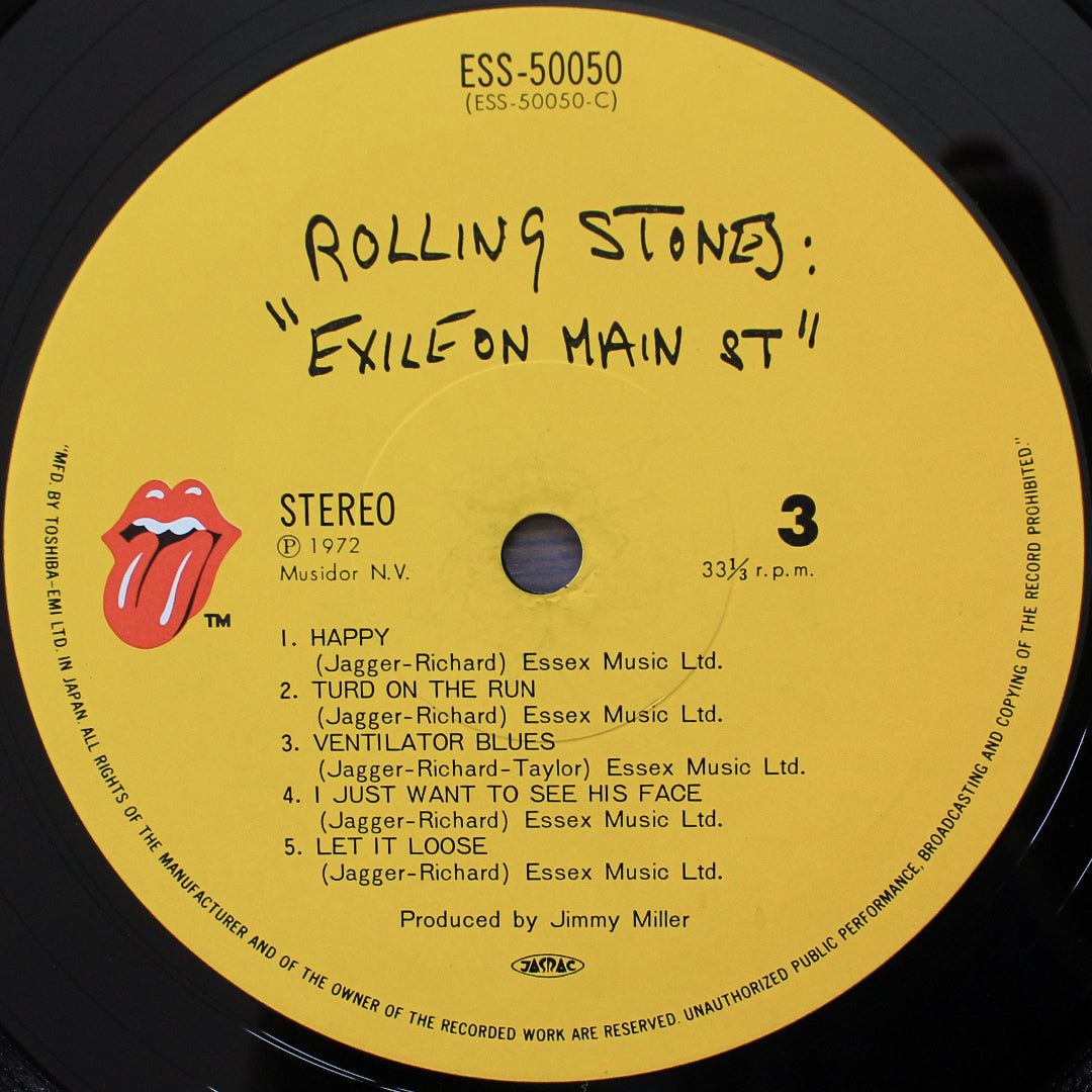 The Rolling Stones - Exile On Main St. 33'lük LP PLAK Japan Vinyl