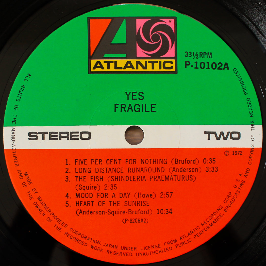 Yes - Fragile Japan Vinyl