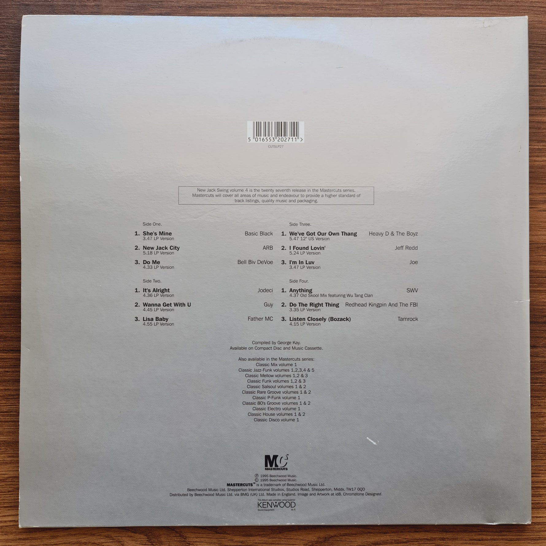 New Jack Swing Mastercuts Volume 4 Japan Vinyl