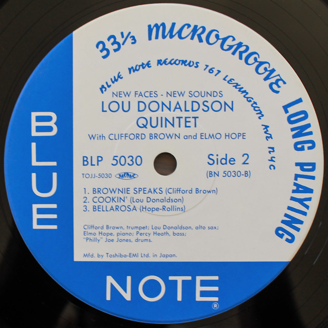 Lou Donaldson - Clifford Brown - New Faces - New Sounds Japan Vinyl