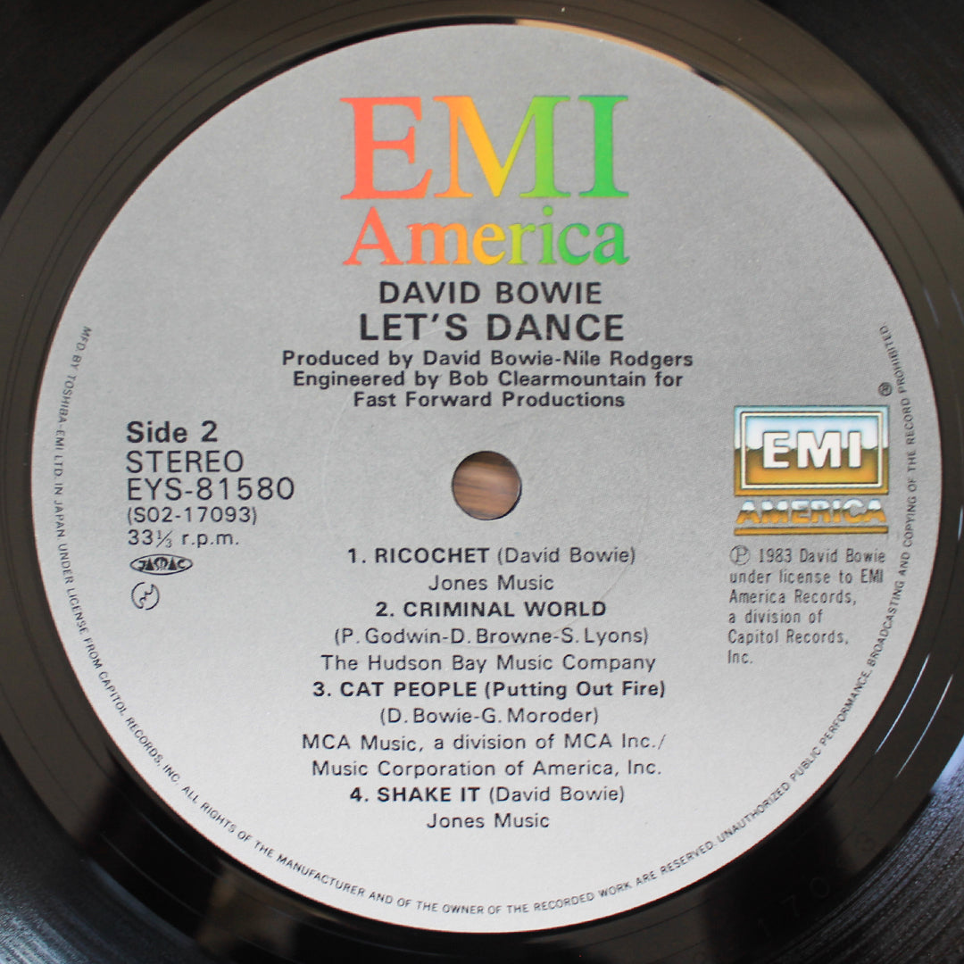 David Bowie - Let's Dance 33'lük LP PLAK Japan Vinyl