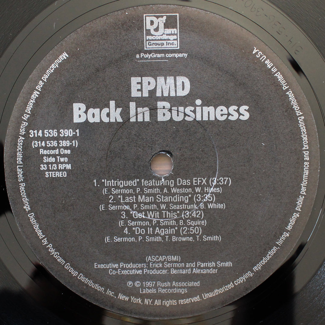 EPMD - Back In Business Japan Vinyl