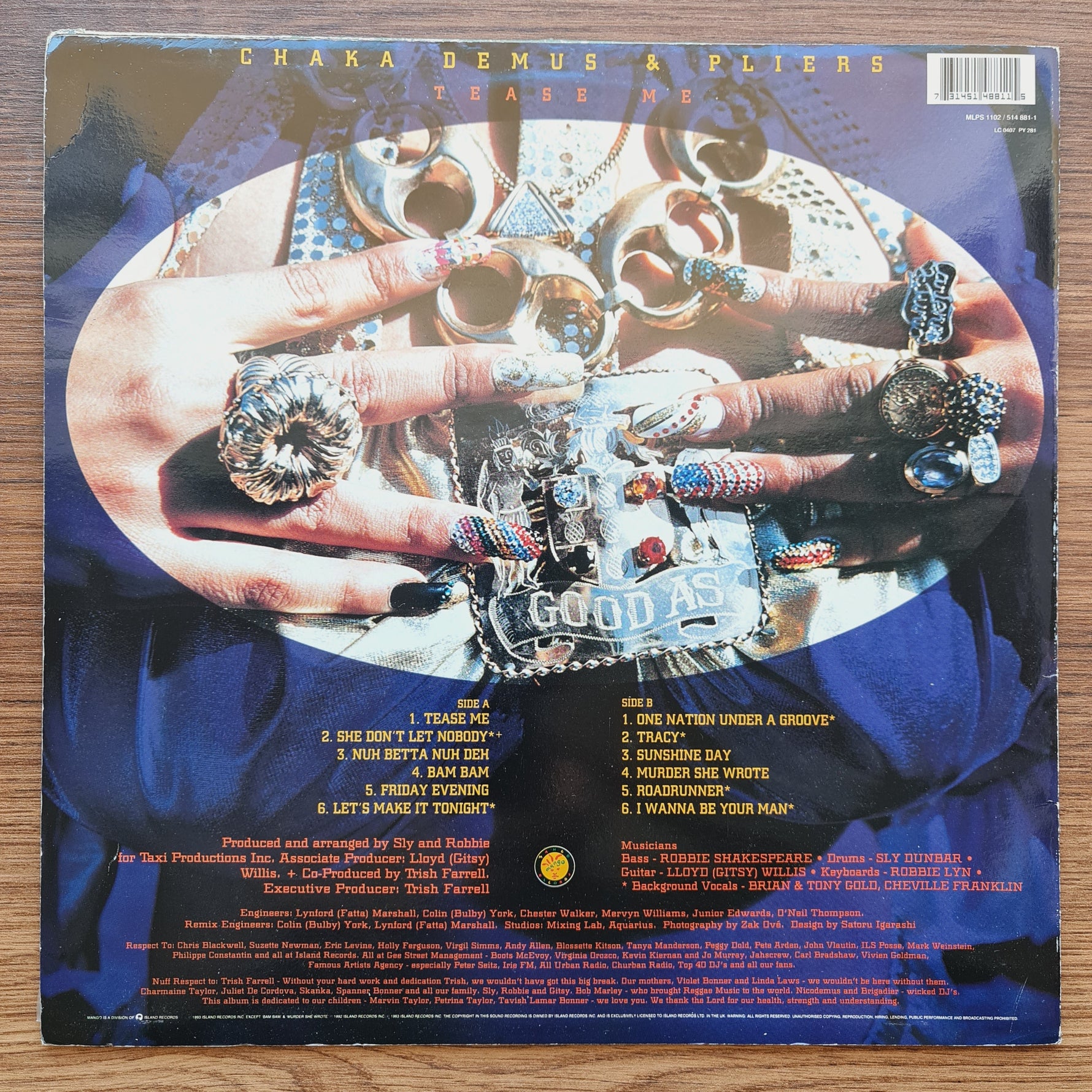Chaka Demus & Pliers – Tease Me Japan Vinyl