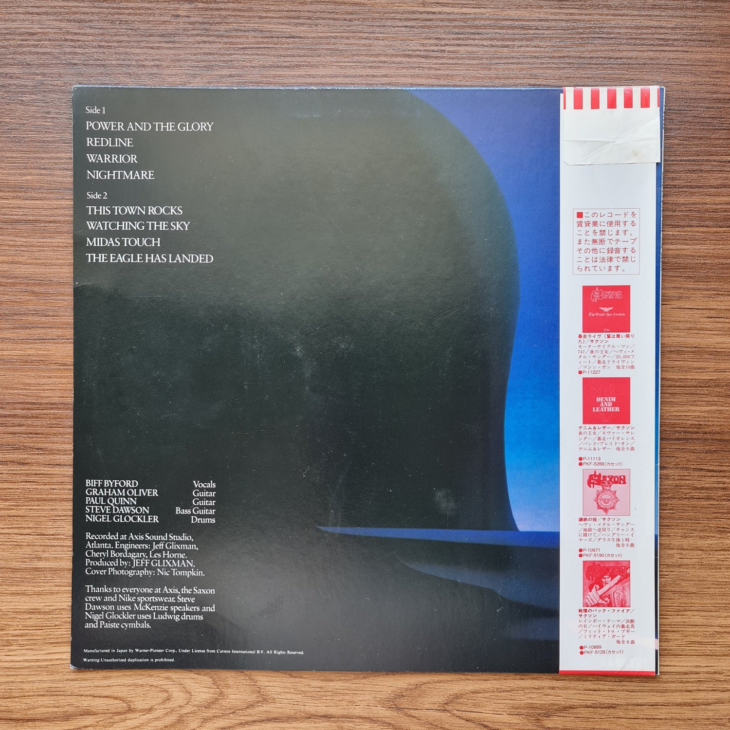 Saxon – Power & The Glory 33'lük LP PLAK Japan Vinyl