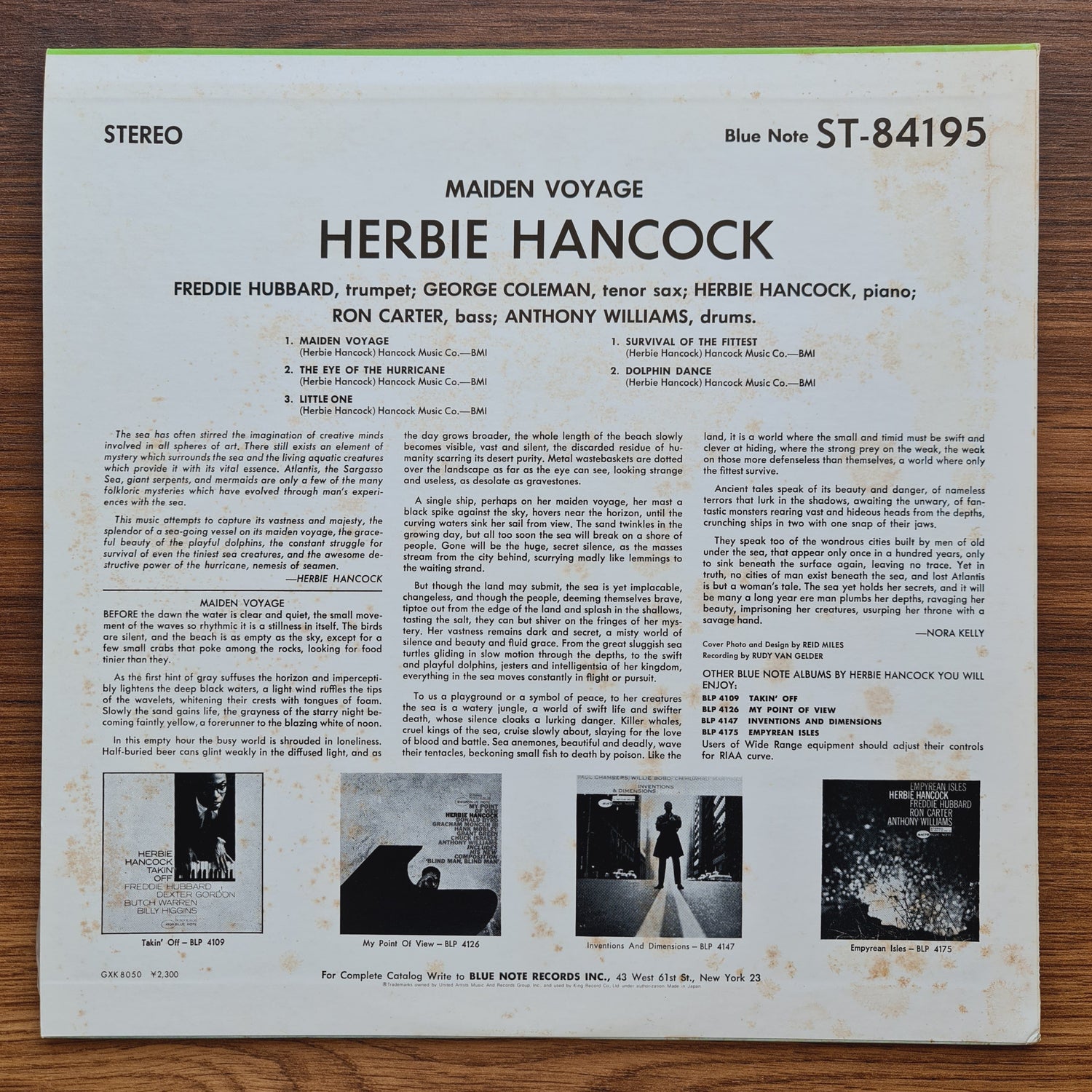 Herbie Hancock – Maiden Voyage Japan Vinyl