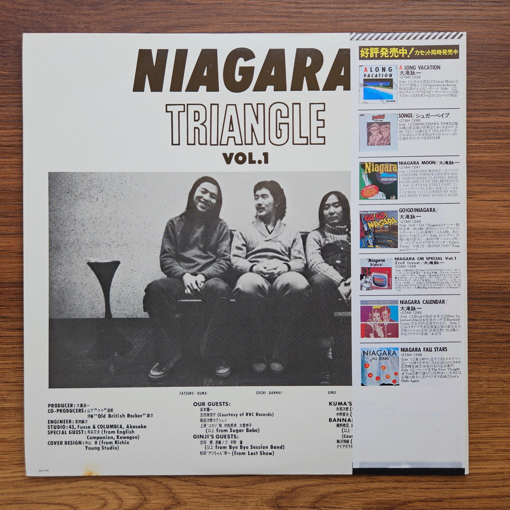 Niagara Triangle – Niagara Triangle Vol. 1 33'lük LP PLAK Japan Vinyl