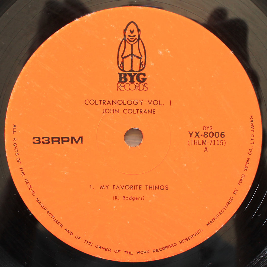 John Coltrane - Coltranology Vol. 1 33'lük LP PLAK Japan Vinyl
