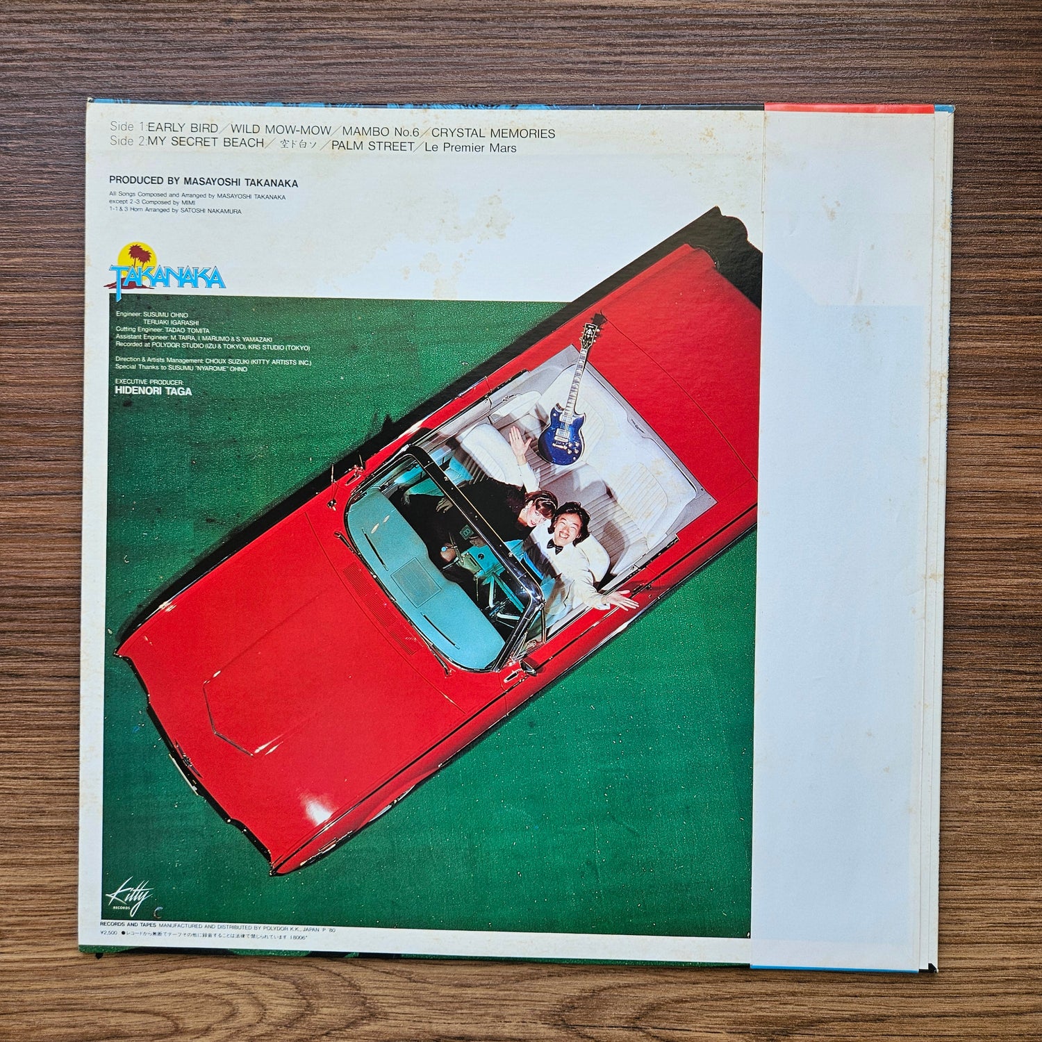 Masayoshi Takanaka – T-Wave 33'lük LP PLAK Japan Vinyl