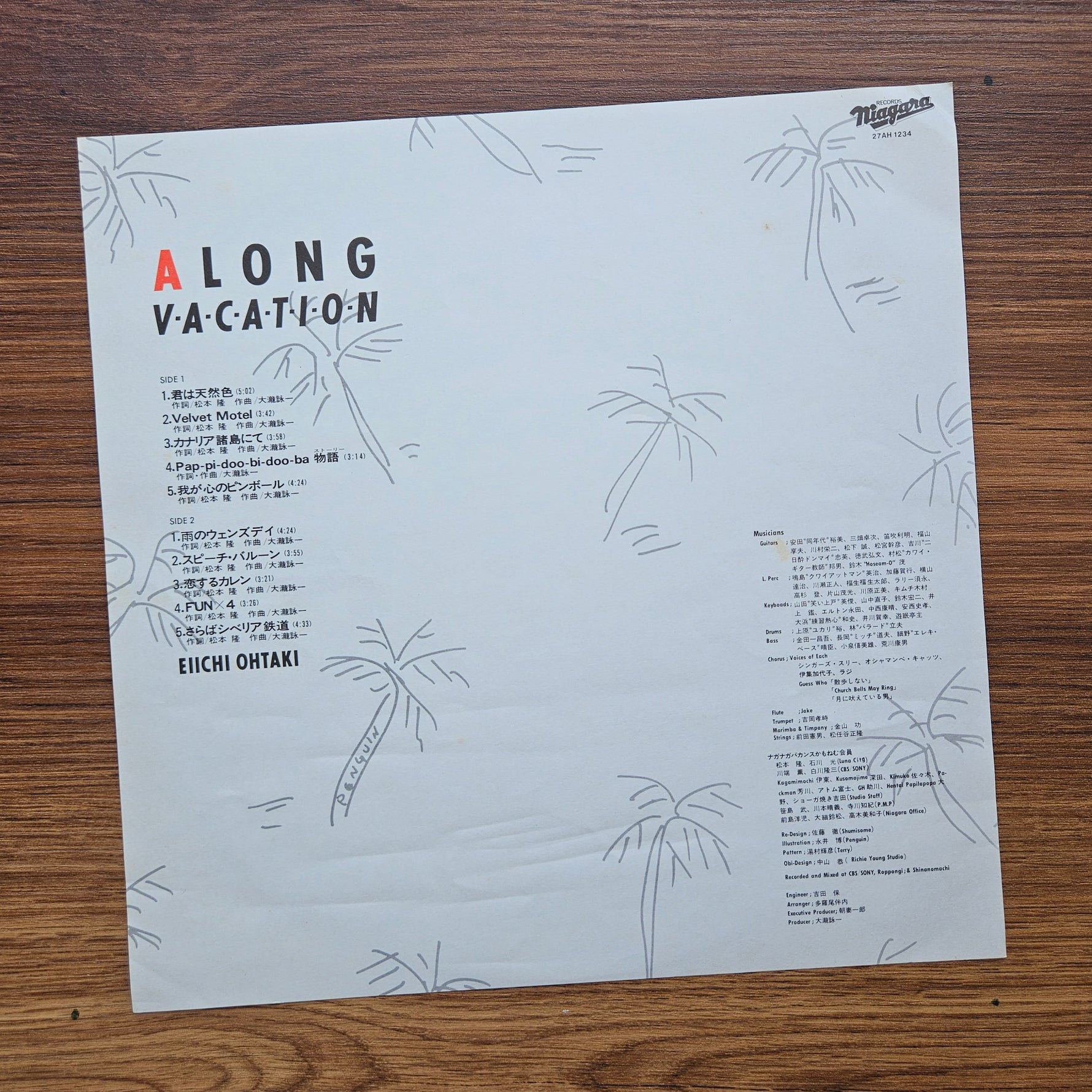 Eiichi Ohtaki – A Long Vacation 33'lük LP PLAK Japan Vinyl